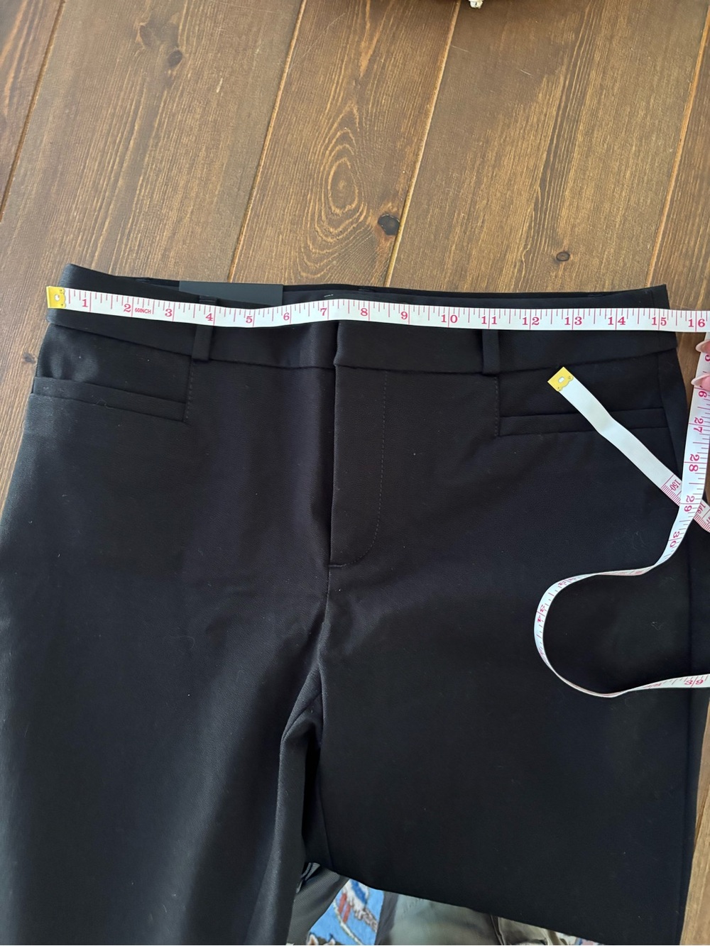 Banana Republic Sloan Slim Straight Crop Pants, Black, Size 6, Tailored Trousers - Picture 8 of 10